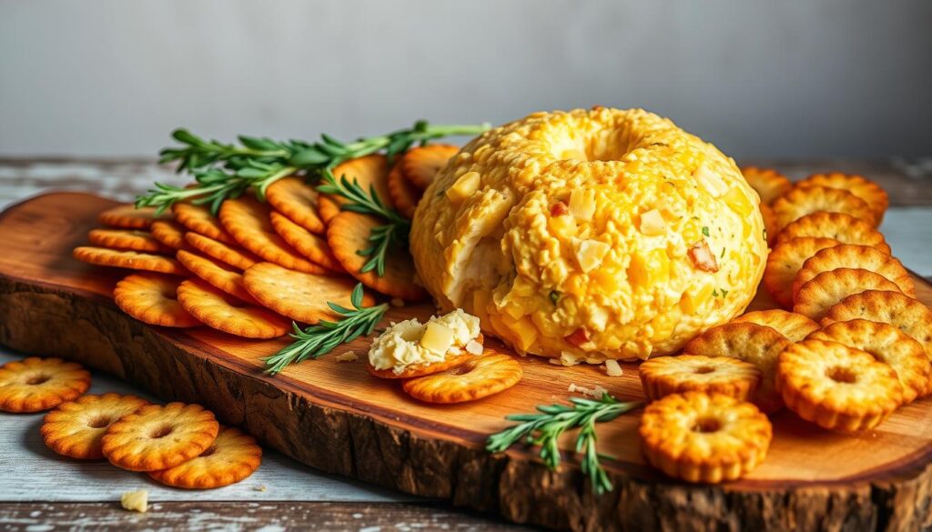 Pineapple Cheese Ball Serving Ideas