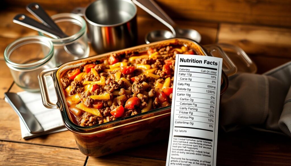 Slow Cooker Hamburger Casserole Nutrition