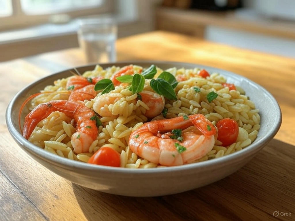 shrimp orzo recipe